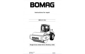 Bomag BW211 D-3 Single drum roller service manual